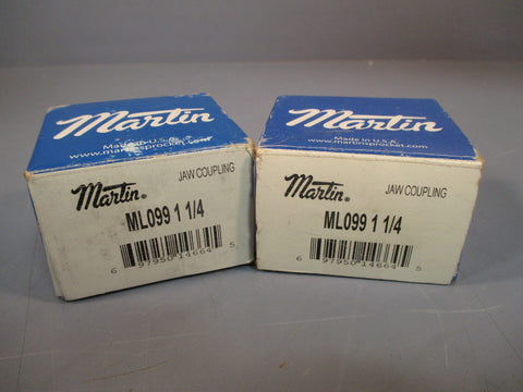 LOT OF TWO MARTIN JAW COUPLING ML099 1 1/4