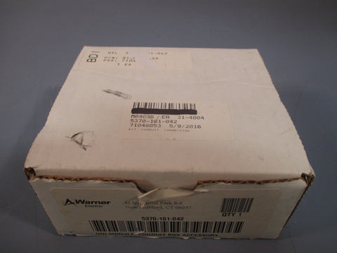 WARNER ELECTRIC UNI-MODULE CONDUIT BOX ACCESSORY 5370-101-042