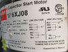 Dayton 6XJ08 Capacitor Start Motor 1/4 HP 1725 RPM 1 PH 1/2" Shaft Dia