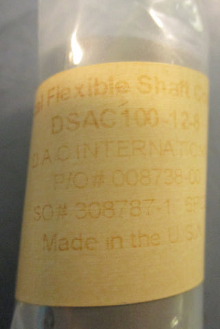 Helical DSAC100-12-8 Flexible Shaft Coupling 1" OD 1-1/2" Length