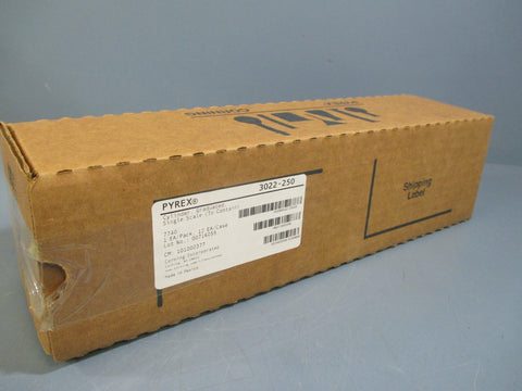 Corning Pyrex Glass 250mL Single ScaleTC Graduated Cylinder w/ Hex Base 3022250