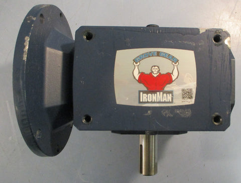 Grove Gear GRG8210124.00 Gearbox GRG-BMQ-821-15-R-56 15:1 Ratio 1" Shaft Dia NOS