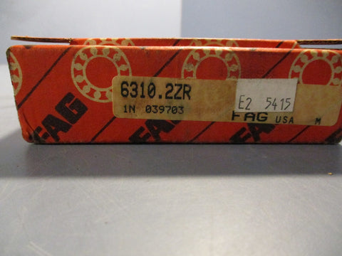Fag 6310.2ZR Deep Groove Ball Bearing 50mm ID 110mm OD 27mm W