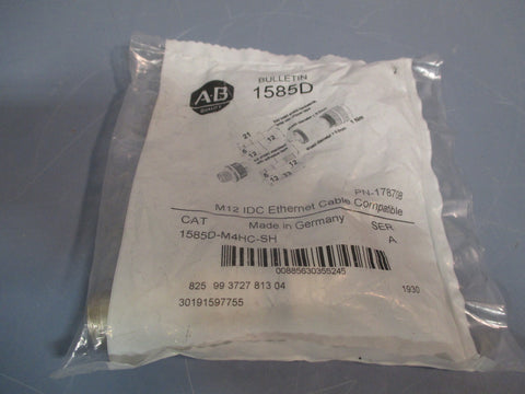 ALLENBRADLEY M12 IDC ETHERNET CABLE COMPATIBLE SERIES A 1585DM4HCSH