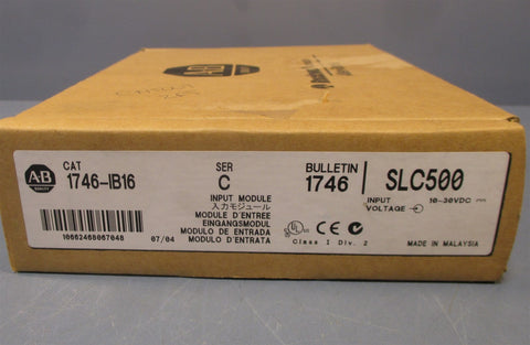 Allen Bradley 1746-IB16 Series C Input Module 10-30 VDC Used