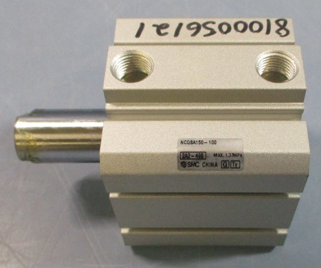 SMC NCQ8A150-100 Pneumatic Cylinder 5/8" Bore 1" Stroke 2A2-49B 1.37MPa Max