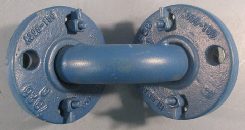 Crane A395-150 Flanged Pipe Elbow Fitting 1" PFTE Lined 8" Length