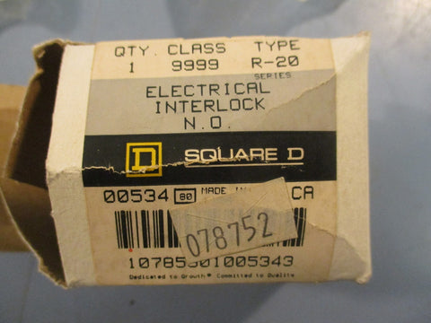 Square D 9999 Electrical Interlock Series R-20 1-7/16" Length Lot of 6