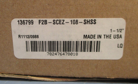 Dodge 136799 F2B-SCEZ-108-SHSS Stainess Steel Flange Bearing 1-1/2" Bore