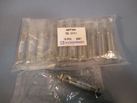 Koganei Pneumatic Cylinder Double Acting (Lot of 11pcs) PBDA16X15A
