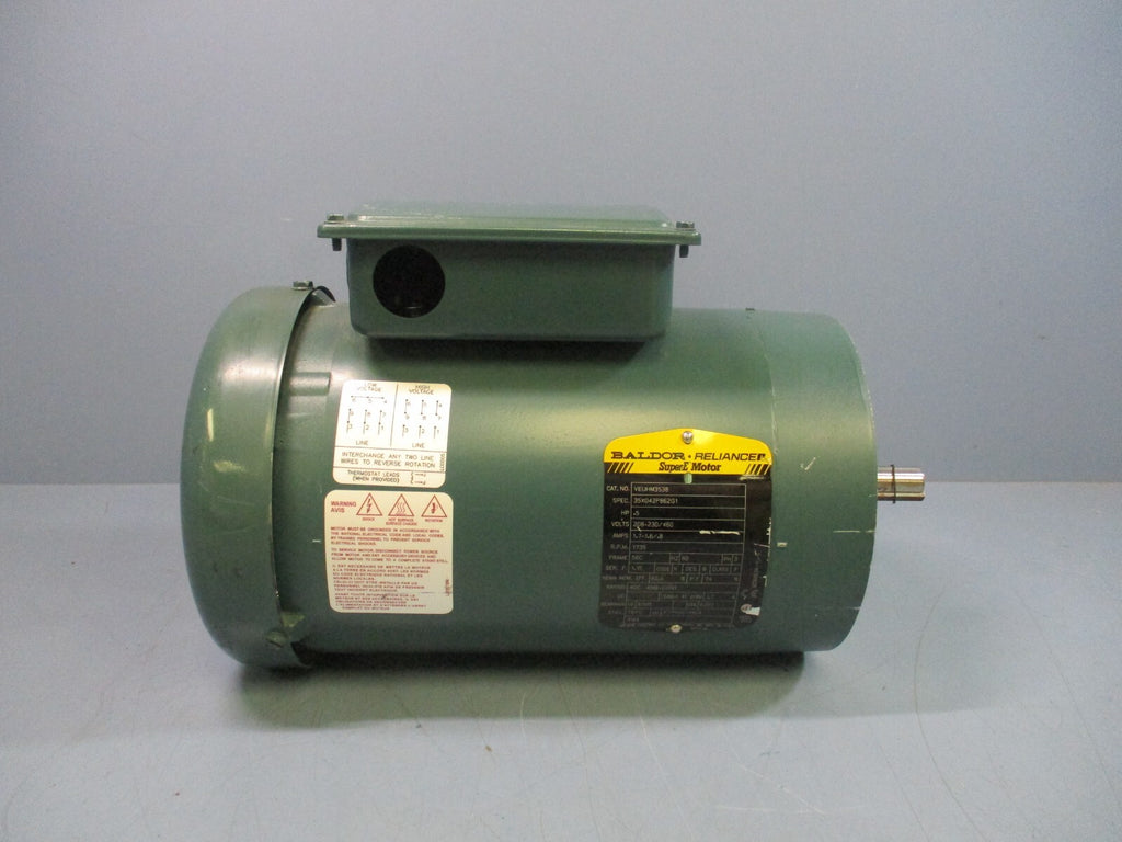 Baldor VEUHM3538 Super-E Motor .5HP 1735RPM 60Hz 3Ph 208-230/460V