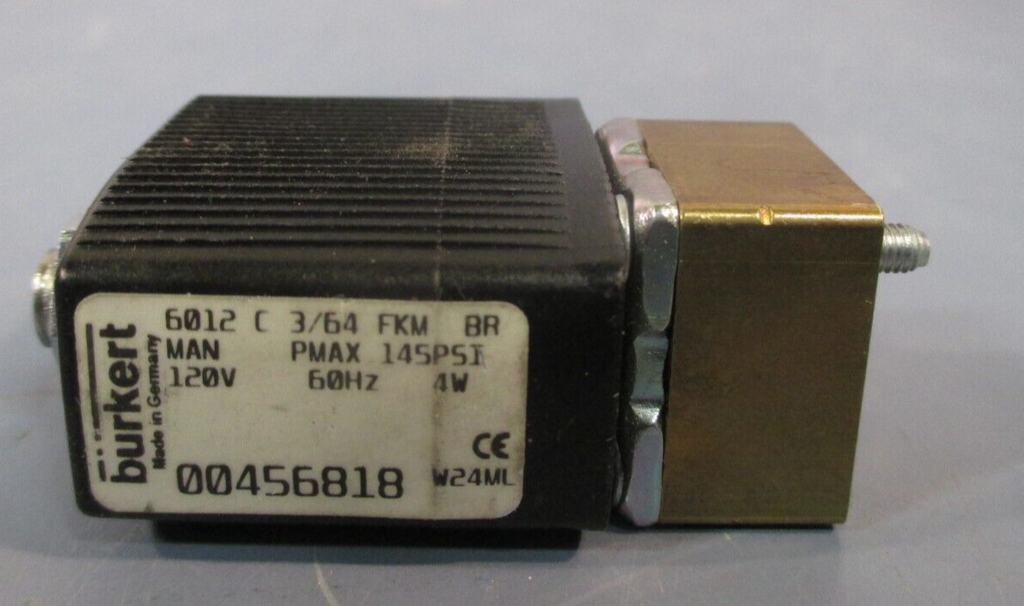 BURKERT 3Way Solenoid Valve 120 VAC/VDC burkert 00456818
