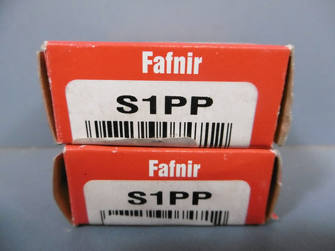 2 Nib Fafnir S1PP Ball Bearing ID 0.2500" OD 0.7500" Width 0.2812" Inch