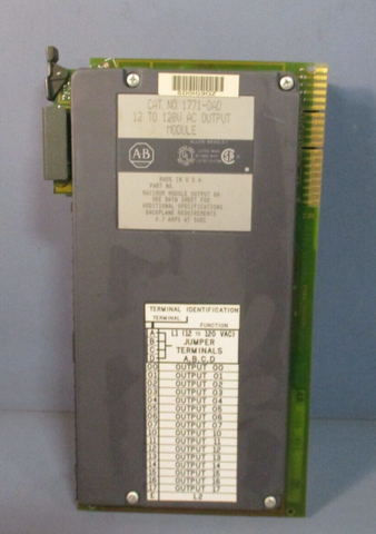 AllenBradley 12 to 120 AC Output Module 1771OAD
