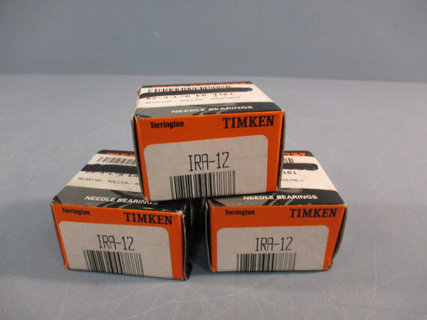 Lot of (3) TIMKEN IRA-12 ROLLER BEARING ASSEMBLY