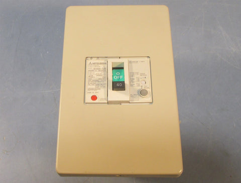 Mitsubishi NV63-SW Earth Leakage Circuit Breaker 40 Amp 100-440 VAC NWOB