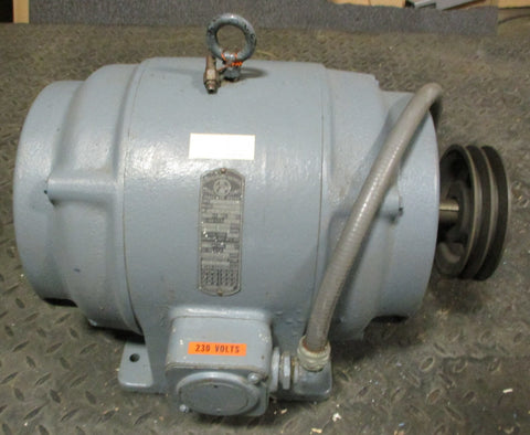 Fairbanks Morse Type QZK Induction Motor 3HP 720RPM 220/440V 1-1/4" Shaft Dia