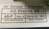 AQ Elteknik AB Air Sensor Transmitter AS-P Rev. A 56-1124-54 AB