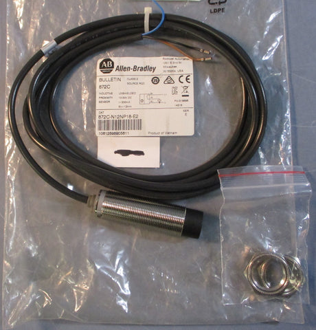Allen Bradley 872C-N12NP18-E2 Inductive Proximity Sensor 10-30VDC Sn=12mm 200mA