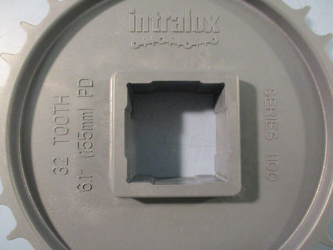 Intralox Sprocket S1100 32 Tooth 6.1" PD Square Bore 1.6" Bore Lot of 2