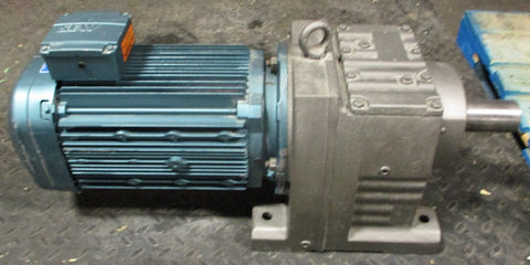 Sew Eurodrive DRE132MC4FGDH Motor w/ R87DV132M4KS Gearbox 21/8" Shaft Dia