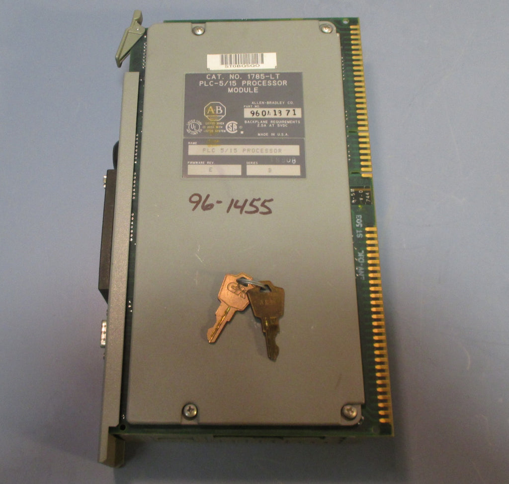 Allen Bradley Processor Module PLC-5/15 96041871  1785-LT With Keys