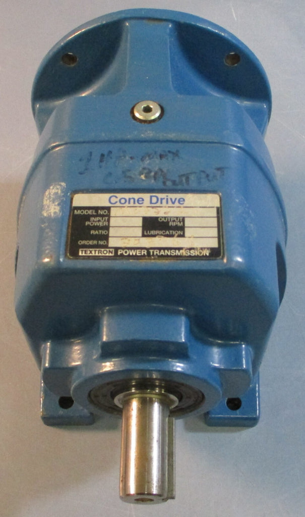 (NOS) Cone Drive Textron Power Transmission M022228 Gearbox, 28:1, 1" Shaft Dia