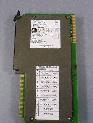 Allen Bradley 1771OFE2/B Rev. AA1 Analog Output Module