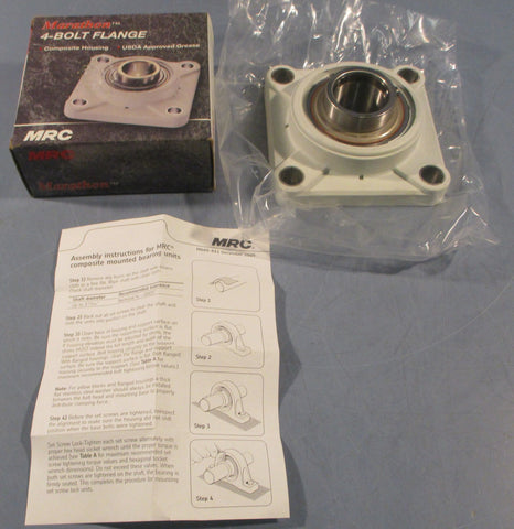 Marathon MRC C4F107SS 4Bolt Flange Mount Bearing 17/16" Bore