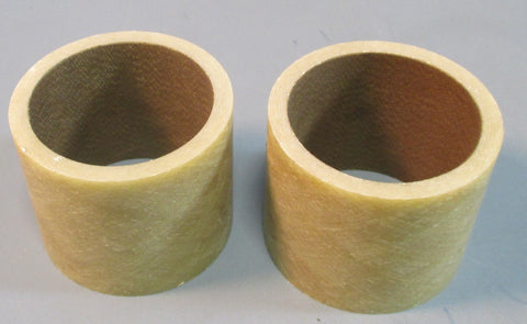 Lot 2 Fiberglass Bushing / Sleeve 2" ID, 27/16" OD, 2" Long