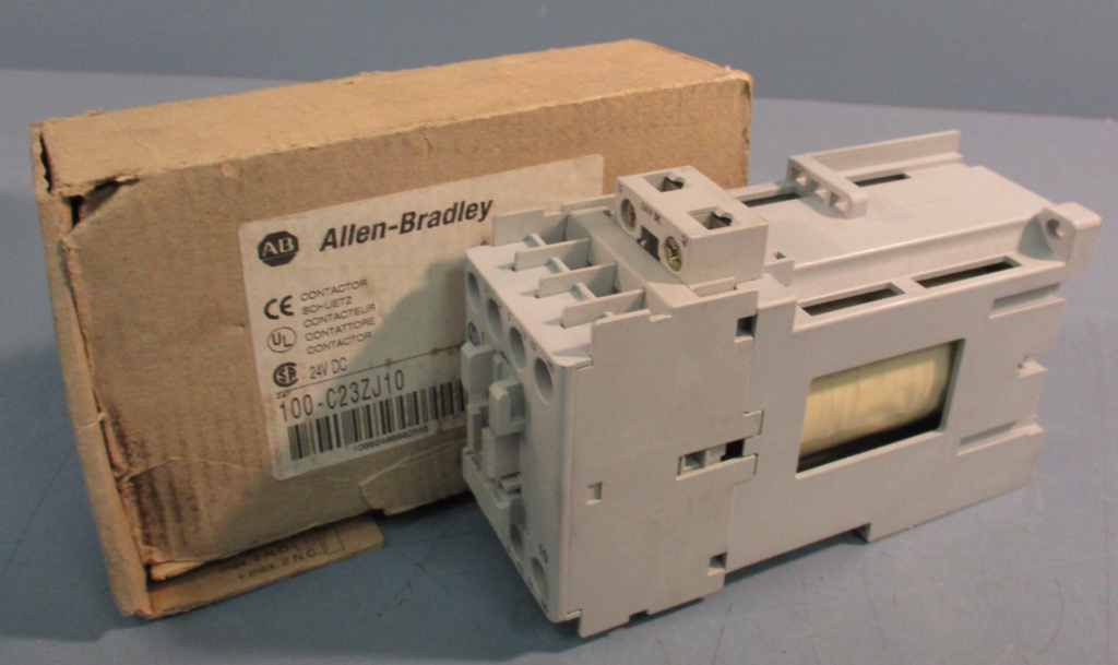 ALLEN BRADLEY 100-C23ZJ10 SER. C 24VDC 32A CONTACTOR 3 MAIN POLES