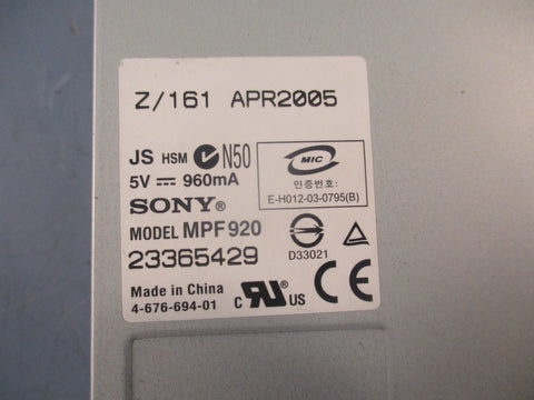 Teac / Sony 193077C2 - 91 / MPF920 Floppy Disk Drive Lot of 2