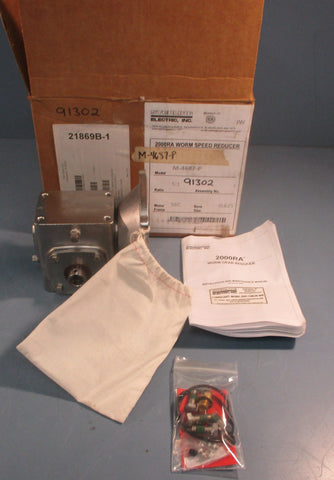 Sterling Electric 2000RA Worm Speed Reducer M-4687-P 5:1 Ratio 5/8" Bore