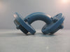 Crane A395-150 Flanged Pipe Elbow Fitting 1" PFTE Lined 8" Length
