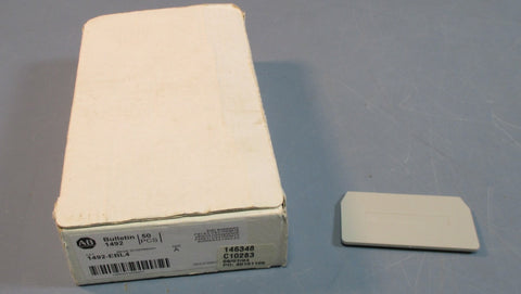 Box 50 Allen Bradley 1492EBL4 Terminal Block End Barriers Yellow & Gray NIB