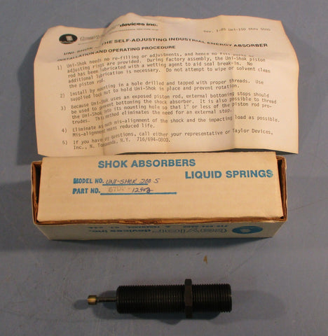 Taylor Devices Inc 67DP-12903 Shock Absorber Uni Shock 200 S