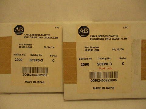 AllenBradley Fiber Optic Cable 195591Q02 Ser. C NEW LOT OF TWO