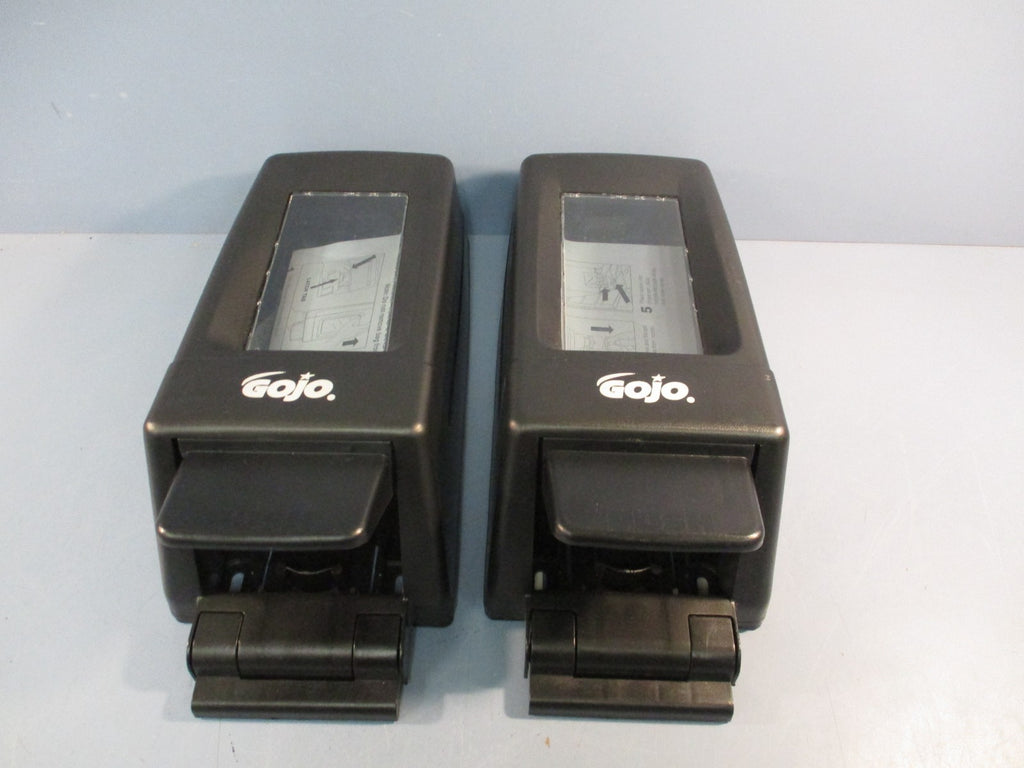 Lot of (2) Gojo Push-Style Hand Cleaner Soap Dispenser 7200-950 Black Wall Mount