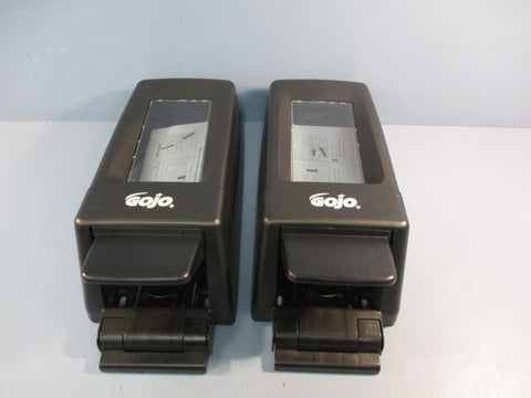 Lot of (2) Gojo Push-Style Hand Cleaner Soap Dispenser 7200-950 Black Wall Mount