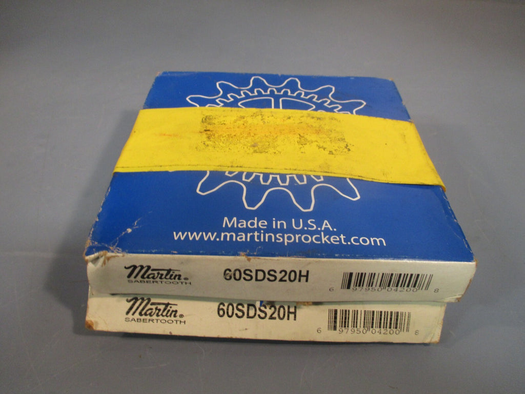 LOT OF (2) MARTIN ROLLER CHAIN SPROCKET SABERTOOTH 60SDS20H