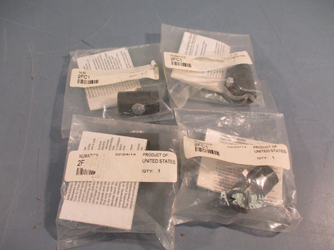 LOT OF (4) NUMATICS 2FC1 FLOW CONTROL VALVE 1/4" NPT 2-WAY
