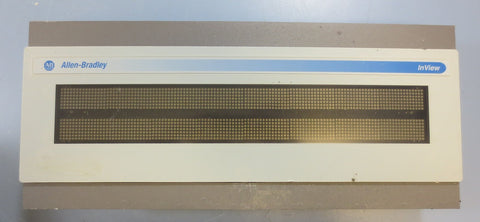 Allen Bradley InView Message Display 2706P22R Ser A Rev B FRN 1.10 w/ Plate