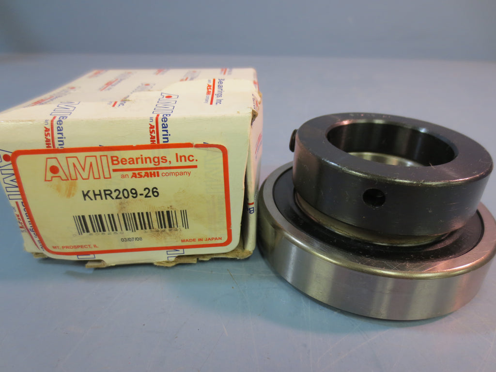 New AMI Insert Bearing KHR209-26 1-5/8” Bore