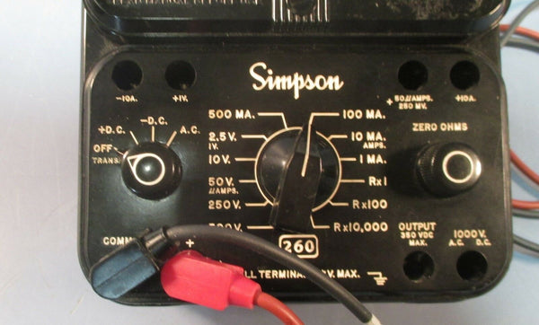 Simpson Analog Safety Volt OHM Meter - Cole-Parmer