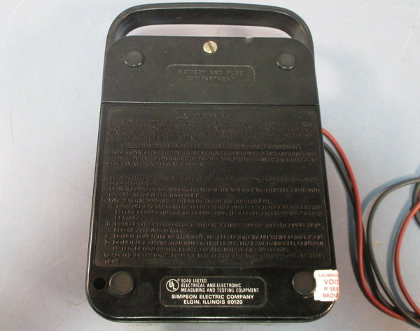 Simpson 260 Volt-Ohm Milliammeter Analog Multimeter 250VDC