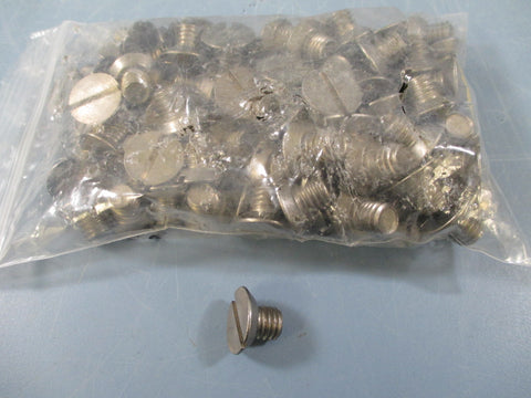 LOT OF 87 FLAT HEAD SLOTTED MACHINE SCREW SS 3/8-16 x 1/2"