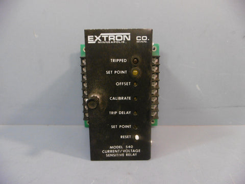 Extron Co. Minn Model 540 Sensitive Relay 540-31212 Used