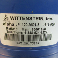 Wittenstein Alpha LP120MO15 Gear Reducer Used