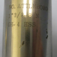 No. Attleboro Bottoming Tap, 1 3/8-8, N, GH4, HSS, 4 Flute