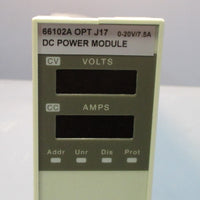 Agilent 66102A OPT J17, 020V/7.5A DC Power Module 360VA Max 50/60Hz